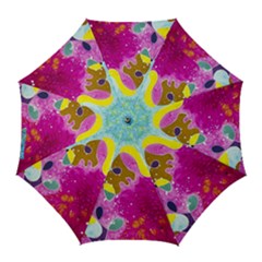 Fabric Rainbow Golf Umbrellas by Mariart