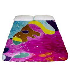 Fabric Rainbow Fitted Sheet (king Size)