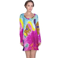 Fabric Rainbow Long Sleeve Nightdress by Mariart