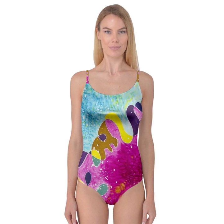 Fabric Rainbow Camisole Leotard 