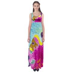 Fabric Rainbow Empire Waist Maxi Dress by Mariart