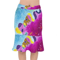 Fabric Rainbow Mermaid Skirt by Mariart