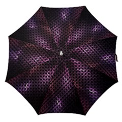 Light Lines Purple Black Straight Umbrellas by Mariart