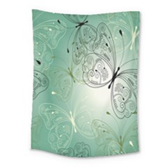 Glass Splashback Abstract Pattern Butterfly Medium Tapestry by Mariart