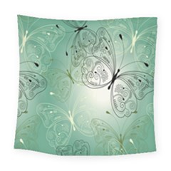 Glass Splashback Abstract Pattern Butterfly Square Tapestry (large) by Mariart