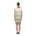 Molly Gender Line Flag Yellow Grey Classic Short Sleeve Midi Dress View2