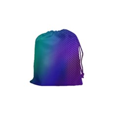 Galaxy Blue Purple Drawstring Pouches (small)  by Mariart