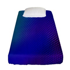 Galaxy Blue Purple Fitted Sheet (single Size) by Mariart