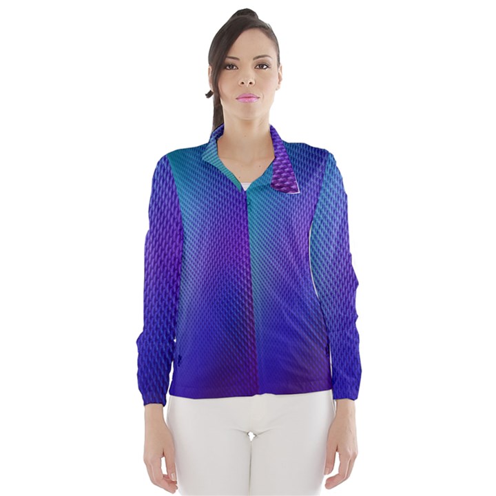 Galaxy Blue Purple Wind Breaker (Women)