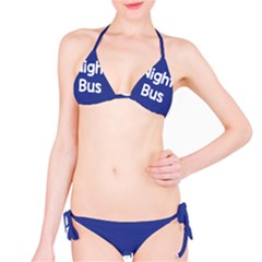 Night Bus New Blue Bikini Set by Mariart