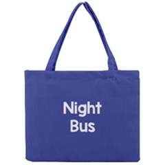 Night Bus New Blue Mini Tote Bag by Mariart