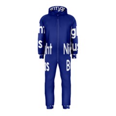 Night Bus New Blue Hooded Jumpsuit (kids) by Mariart