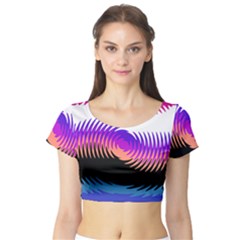 Mutare Mutaregender Flags Short Sleeve Crop Top (tight Fit) by Mariart