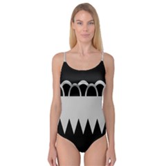 Noir Gender Flags Wave Waves Chevron Circle Black Grey Camisole Leotard  by Mariart