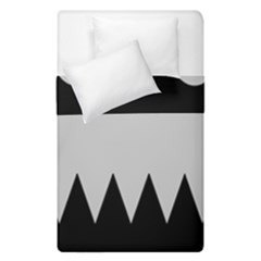 Noir Gender Flags Wave Waves Chevron Circle Black Grey Duvet Cover Double Side (single Size) by Mariart