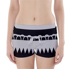 Noir Gender Flags Wave Waves Chevron Circle Black Grey Boyleg Bikini Wrap Bottoms