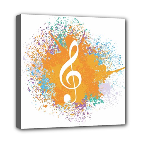 Musical Notes Mini Canvas 8  X 8  by Mariart