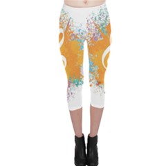 Musical Notes Capri Leggings  by Mariart