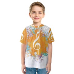 Musical Notes Kids  Sport Mesh Tee