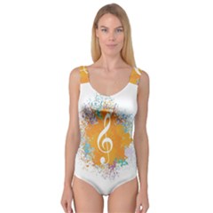 Musical Notes Princess Tank Leotard  by Mariart