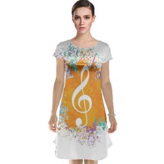 Musical Notes Cap Sleeve Nightdress by Mariart