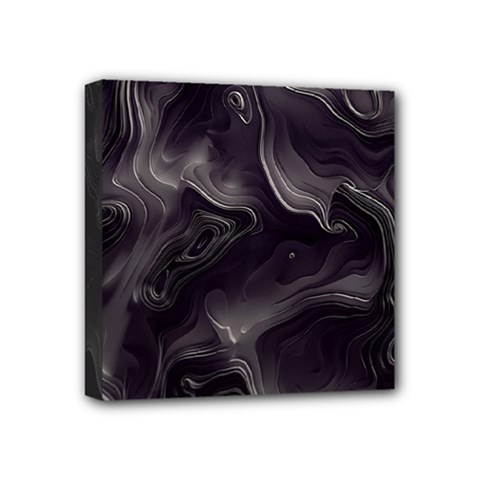 Map Curves Dark Mini Canvas 4  X 4  by Mariart