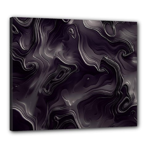 Map Curves Dark Canvas 24  X 20  by Mariart