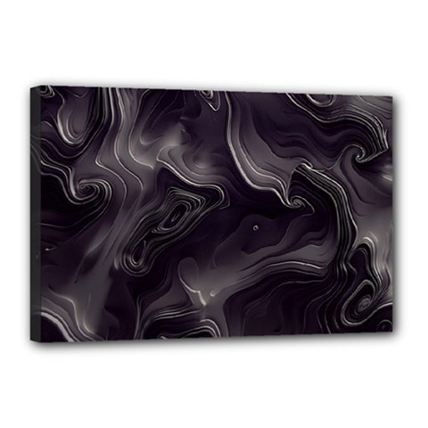 Map Curves Dark Canvas 18  X 12  by Mariart