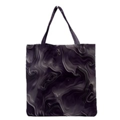 Map Curves Dark Grocery Tote Bag