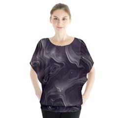 Map Curves Dark Blouse