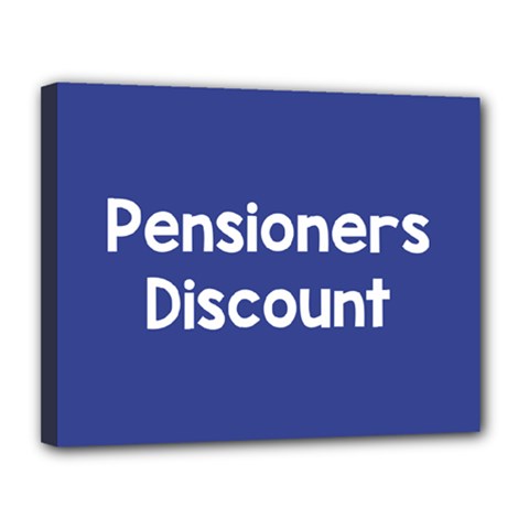 Pensioners Discount Sale Blue Canvas 14  X 11 