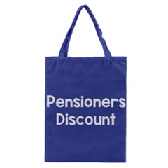 Pensioners Discount Sale Blue Classic Tote Bag by Mariart