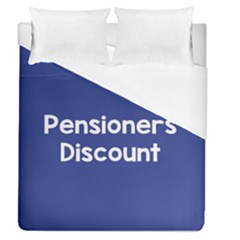 Pensioners Discount Sale Blue Duvet Cover (queen Size)