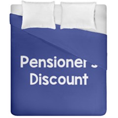 Pensioners Discount Sale Blue Duvet Cover Double Side (california King Size)