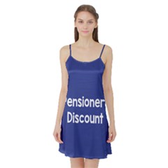 Pensioners Discount Sale Blue Satin Night Slip by Mariart