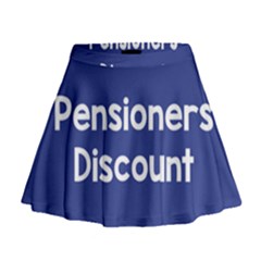 Pensioners Discount Sale Blue Mini Flare Skirt by Mariart