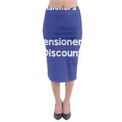 Pensioners Discount Sale Blue Midi Pencil Skirt