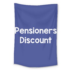 Pensioners Discount Sale Blue Large Tapestry