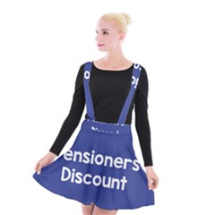 Pensioners Discount Sale Blue Suspender Skater Skirt