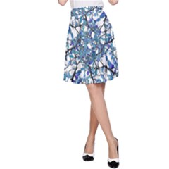 Modern Nouveau Pattern A-line Skirt by dflcprintsclothing