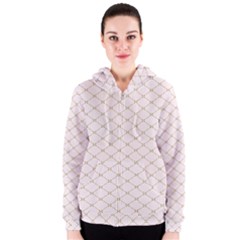 Plaid Star Flower Iron Women s Zipper Hoodie by Mariart