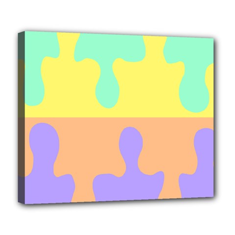 Puzzle Gender Deluxe Canvas 24  X 20   by Mariart