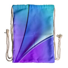 Line Blue Light Space Purple Drawstring Bag (large) by Mariart