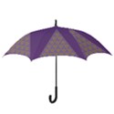 Pyramid Triangle  Purple Hook Handle Umbrellas (Medium) View3