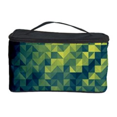 Polygon Dark Triangle Green Blacj Yellow Cosmetic Storage Case by Mariart