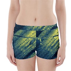 Polygon Dark Triangle Green Blacj Yellow Boyleg Bikini Wrap Bottoms by Mariart