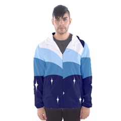 Star Gender Flags Hooded Wind Breaker (men)