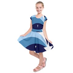 Star Gender Flags Kids  Short Sleeve Dress