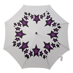 Star Purple Space Hook Handle Umbrellas (medium) by Mariart