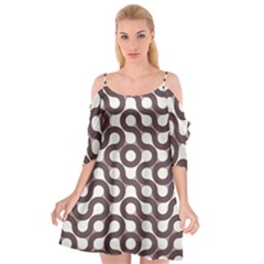 Seamless Geometric Circle Cutout Spaghetti Strap Chiffon Dress by Mariart